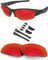 BlazerBuck Anti-salt Polarized Replacement Lenses & Sock Kit for Oakley Flak Jacket - Fire Red