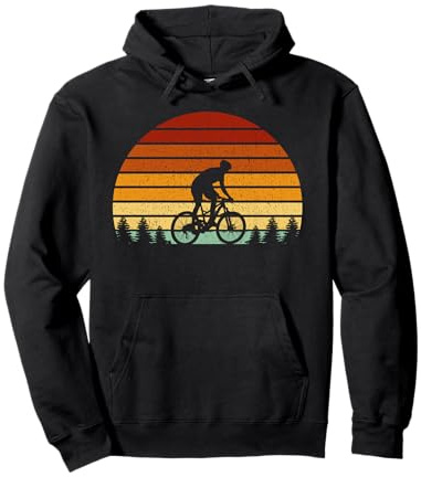 Vintage Sonne MTB Geschenk für Mountainbiker Pullover Hoodie