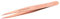 TWEEZERMAN Spitze Pinzette (Handgeschliffene Spitzen, Augenbrauen zupfen, Splitter entfernen, Rostfreier Edelstahl), Roségold