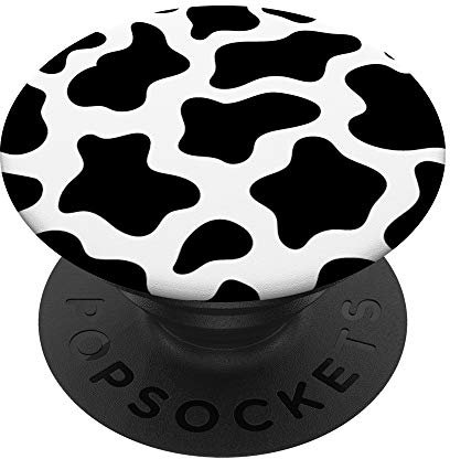 Black and white Cow Print - PopSockets Ausziehbarer Sockel und Griff für Smartphones und Tablets