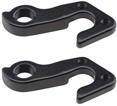 Create idea 2 Stück Fahrrad Schaltwerk Bügel Hinterradschaltung Mech Umwerferhaken Aufhänger Ausfallende Rahmenadapter für Mountainbike Radfahren Schwarz