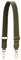 A ALLZEDREAM Purse Straps Replacement Crossbody Bags Handbag Wide Canvas Leather Adjustable (Olive Green)