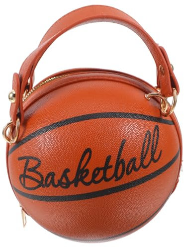 VALICLUD 1stk Basketball-kettentasche Runde Pu Handtasche Geldbörse in Basketballform Tasche Für Basketballbälle Handtasche Basketball Süße Geldbörsen Für Damen Fräulein Handy Handhaben