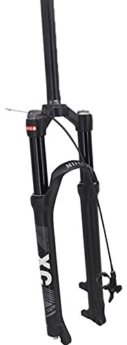 Carbon Air Gabel Federung Bike Fahrrad Gabel Carbon,Fahrrad Federgabel 26/27.5/29-Zoll-Zugstufeneinstellung,Leises Fahren Gute Sperrsteuerung Fahrrad-Vordergabel 2,26 inch