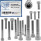 Lot de 5 vis à tête cylindrique en acier inoxydable V2A M8 (= 8 mm) Longueur de la vis 25 mm Filetage complet à six pans creux M8 x 25 mm