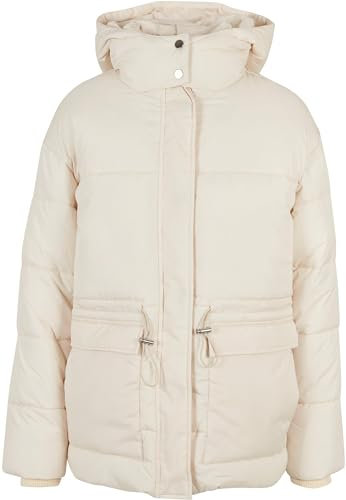 Urban Classics Damen Ladies Waisted Puffer Jacket whitesand, L
