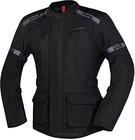 IXS Evans-ST 2.0 wasserdichte Touren Motorrad Textiljacke, schwarz, L