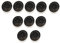LIR2450 Lot de 10 piles bouton Li-ion rechargeables 3,6 V CR2450