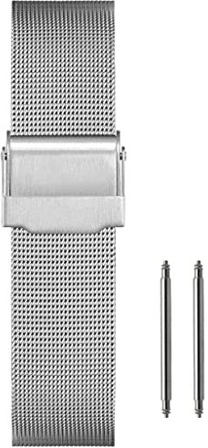 masar 16mm Silver Mesh 0.4mm - Universal - Premium - Milanese Armband, Edelstahl, Uhrenarmband Mesh, Watch, Milanaise