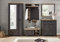 moebel-dich-auf Flur Garderoben-Set Garderobe Florenz Set 2 in 2 Farben erhältlich 308 x 204 x 41 cm (Graphit MDF Absetzung Artisan Eiche Nb.)