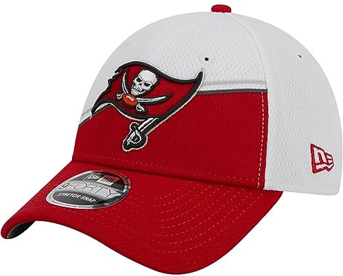 New Era Tampa Bay Buccaneers NFL 2023 Sideline White Red 9Forty Stretch Snapback Cap - One-Size