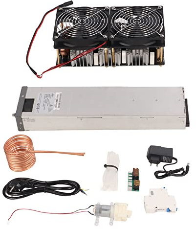 Riscaldatore a Induzione ZVS da 2500 W DC12V-48V Dissipazione Rapida del Calore per Ferro, Rame, Oro, Argento, Materiale PCB in Alluminio (Spina UE)