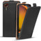 Verco Flip Cover für Samsung Galaxy XCover 7 Case, Flipstyle Schutzhülle für Samsung XCover 7 Hülle Tasche vertikal klappbare Handyhülle, Schwarz