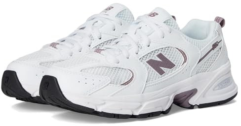 NEW BALANCE 530, Sneaker Uomo, White Synthetic Leather Textile, 38.5 EU