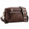 Kasgo Umhängetasche Damen, Mode Crossbody Bag Vegan Leder Handtasche Kleine Satchel für Frauen mit Verstellbarem Riemen Kaffee