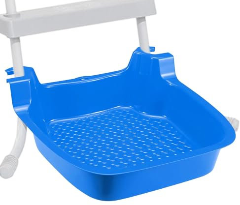 Échelle de piscine, bain de pieds pour entrée de piscine, plateau de bain de pieds hors-sol, piscine portable avant d'entrer, installé sur une échelle de piscine, grande taille pour l'arrière-cour en