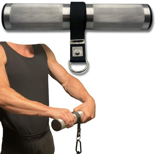OAP Premium ⌀60 mm Fat Grip Wrist Roller, Handgelenk und Unterarmtrainer für Krafttraining, 100% Made in Germany, Kompatibel mit Loading Pin & freien Gewichten, für Home Gym oder Fitnessstudio