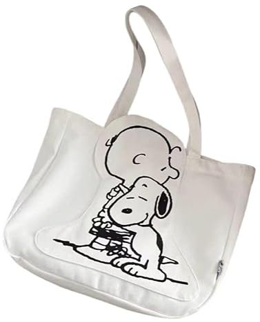 Sunknight Stoffbeutel S-noopy - Lieblings Tasche Tragetasche Baumwolltasche weiß Naturfarben