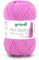 Gründl Hot Socks Merino, Sockenwolle rosa pink mit Merinowolle, Strumpfwolle 4-fädig 50g / 200m, Sockengarn 4fädig uni einfarbig (17 orchidee)