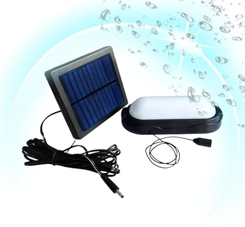 Lampes Solaires Pour Abri Extérieur, Lampe Solaire Split LED, 24 LEDs Lumiere Solaire Exterieur Avec Interrupteur, Lumière De Traction Étanche Divisée, À Tirette Étanche, Pour Abri Garage Jardin