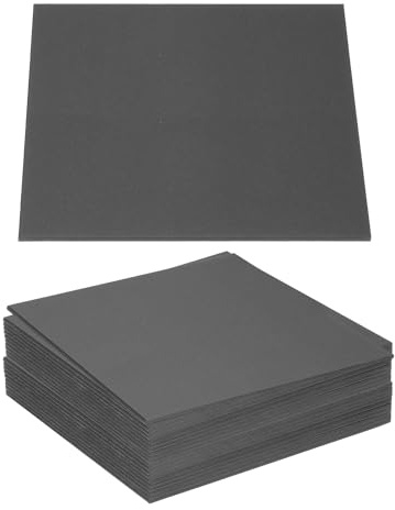 PATIKIL 12x12x0.1 Chipboard Sheets, 20Pcs 105PT Thick Book Board Binders Board Sturdy Bookbinding Supplies for Book Binding Cover, Black