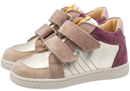 Ocra Schuhe Lauflernschuhe D077 pflanz. geg. Leder Gold Violett, Schuhgröße:EUR 24