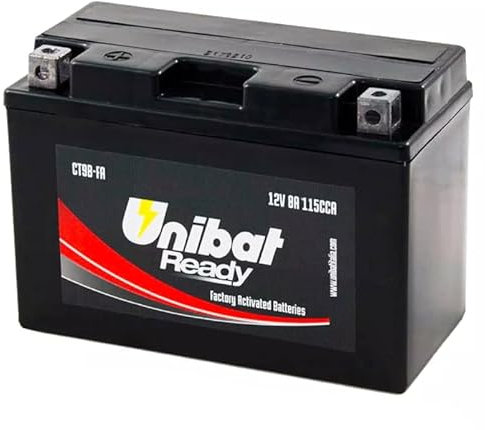 BATTERIA UNIBAT READY PRONTA ALL USO PRECARICATA COMPATIBILE MAJESTY 400 X MAX 400 T MAX 2001 2002 2003 2004 2005 2006 2007
