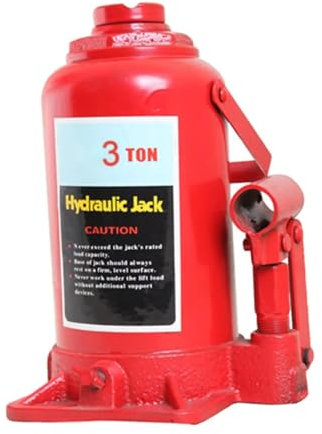 RLVYTA Cric Auto Crics hydrauliques cric de remorque cric de Bouteille de Levage portatif pour Bateau Accessoires pour cric(3 Ton)