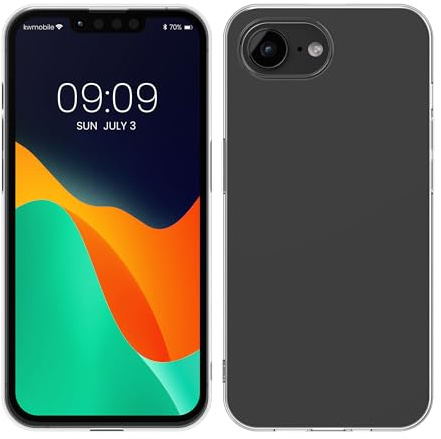kwmobile Hülle kompatibel mit Apple iPhone 16e - Silikon Handyhülle transparent - Handy Case in Transparent