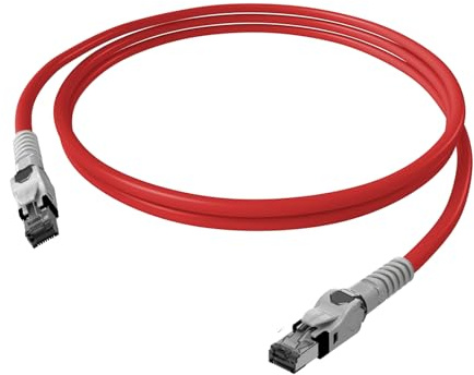 EasyLan VarioBoot Patchkabel Kat.6A, S/FTP, rot, 1 m