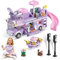 Charmofun Ragazze Camper Van Kit di Costruzione, City Camper Van delle d’Avventura, Camper Giocattolo, Set di Blocchi da Costruzione Regali per Bambine 6+ Anni (486 PCS)