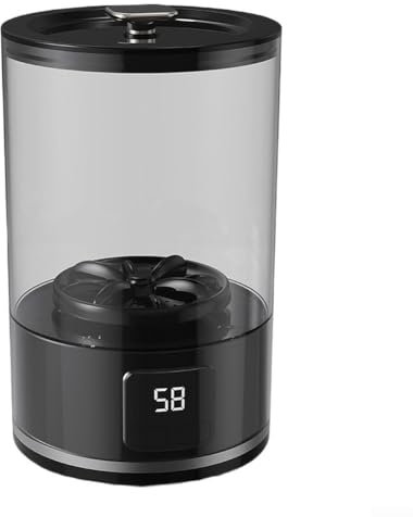 DAZZLEEX Lavadora portátil recargable con capacidad de 1L Mini máquina de lavandería eléctrica para artículos pequeños Uso de viaje en apartamento (negro)