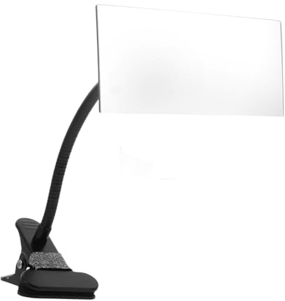 YOSADIER Sicherheits-Clip-on Rückspiegel Für Computer Monitor Und Schreibtisch Verstellbarer Konvexer Kabinenspiegel Mit Robuster Klemmhalterung Für Büro Und Arbeitsplatzsichtbarkeit