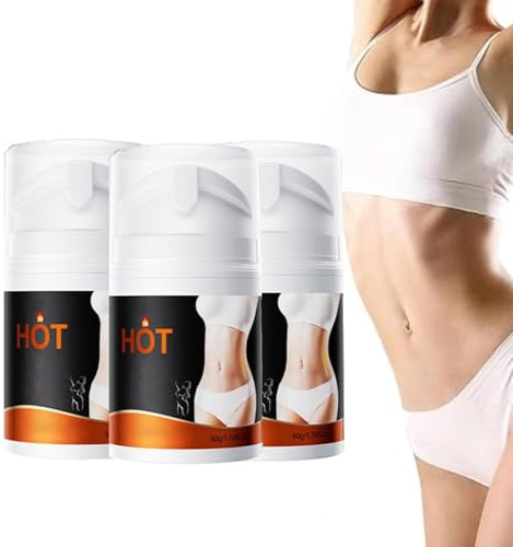 Anti-Cellulite Creme zur Fettverbrennung,Straffende Körpercreme für Bauch&Taille,Massagecreme gegen Cellulite, straffende body lotion für Hautpflege,für sichtbare Ergebnisse in 3 Wochen (50g, 3PC)