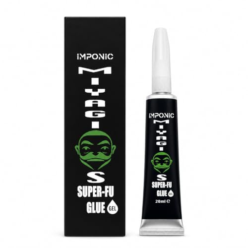 Miyagis Super-Fu Glue – Gelartiger Sekundenkleber | Extra starker Superkleber für Kunststoff, Metall, Leder, Keramik, Holz & Gummi | Präzise Dosierung, tropffrei, schnell aushärtend