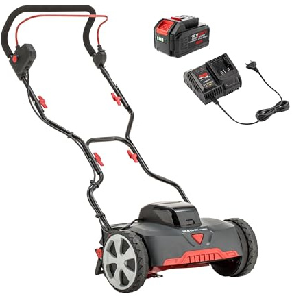 AL-KO sladdlös spindelklippare Razor Cut 38,6 Li HM Comfort, 38 cm skärbredd, kontaktlös skärteknik, för ytor mellan 50–150 m², 1 x batteri (4,0 Ah/2,0 Ah) och laddare ingår