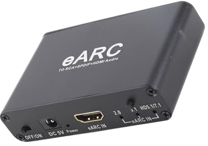 Earc Arc Extractor Aus Aluminium für Hdtv,3,5MM,Verhindert | Rüstet Nicht Earc Geräte Auf,Aluminiumlegierung & Optische Schnittstelle,HD Multimedia Adapt für Heimkino Liebhaber