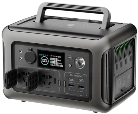 RoaQinFo Outdoor Portable Power Station Power Bank Generator Accessory with 299Wh Capacity And Multi Output Ports for Tools And Small Appliances Made of PP Sui