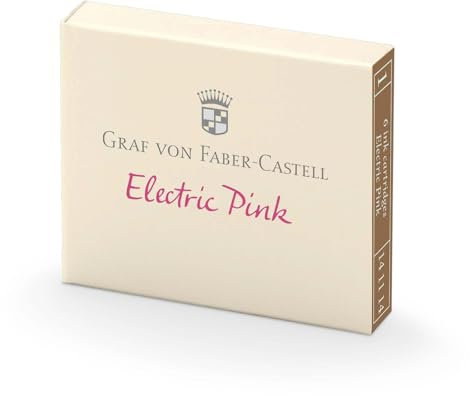 Graf von Faber-Castell 6 ink cartridges Electric Pink,Burned Orange,141114