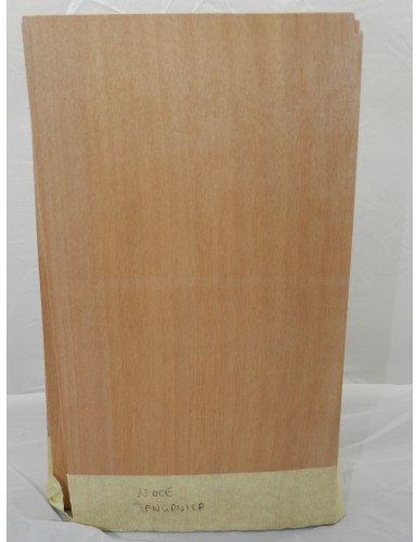 Lot de 10 feuilles de placage en bois naturel pour le tissage de noyer tananique 280 mm x 180 mm x 0,6 mm