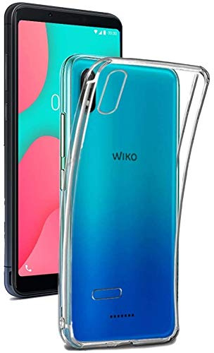 REY - Pack 3X Transparent Silikonhülle TPU für WIKO Y60, Handyhülle Premium Kratzfest TPU Durchsichtige Schutzhülle, Ultradünne 0,33 mm