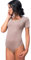 Evoni Damen Body kurzarm cappuccino L