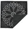 Colcolo Rune Casting Wikinger Altar Tischdecke, Schwarz, 49x49cm, Samt/Flanell, Mystisch, Rutschfest