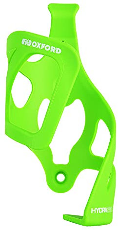 Oxford Hydra Side-Loading Composite Cycling Bottle Cage - Green/Left-Pull Bike Water Cycle Flask Holder Bidon Mountain Road Biking Ride Hydration Part Vessel Lightweight Riding Plastic Bracket Mount