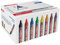 edding 363 whiteboard marker set - multi-coloured - 50 whiteboard pens - chisel tip 1-5 mm - whiteboard pen dry wipe - for whiteboards, flipcharts, magnetic, memo boards - sketchnotes - refillable