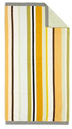 ESSENZA Strandlaken Feija Streifen Strandtuch Badetuch Liegetuch Gestreift Grün 100 cm x 180 cm