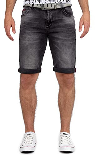 Cipo & Baxx Herren Shorts 21CB18-BANS Dunkelgrau W40
