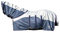 HKM Rain Pferdedecken Dunkelblau/Grau 145