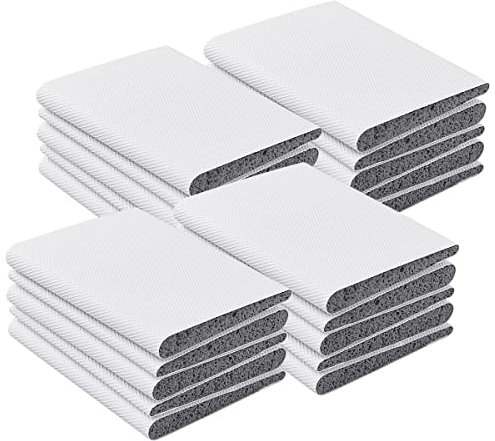 30 Stück Tür-Eckdichtungen, selbstklebend, Türrahmen-Dichtung, Eckschaum, Türrahmen-Dichtung, Zugluftstopper, Eckdichtungspads mit Kleber zur Isolierung von Lärm und Wetterabisolierung (weiß)