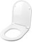 Abattant WC pour globe Forty3 suspendu thermodurcissant blanc charnière inox normale ou ralentie soft close